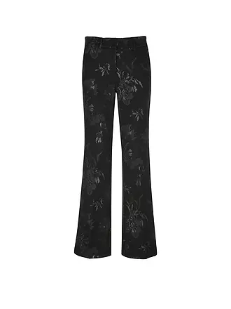 CAMBIO | Nombre del producto: Pantalón acampanado
Marca: CAMBIO
Color: marrón
Categorías: Moda, Mujer

Material: Algodón, poliéster/poliamida, elástico
Diseño: Floral
Longitud (pantalones/vaqueros): Largo normal
Estilo: Glamuroso
Altura de la cintura: Cintu | 